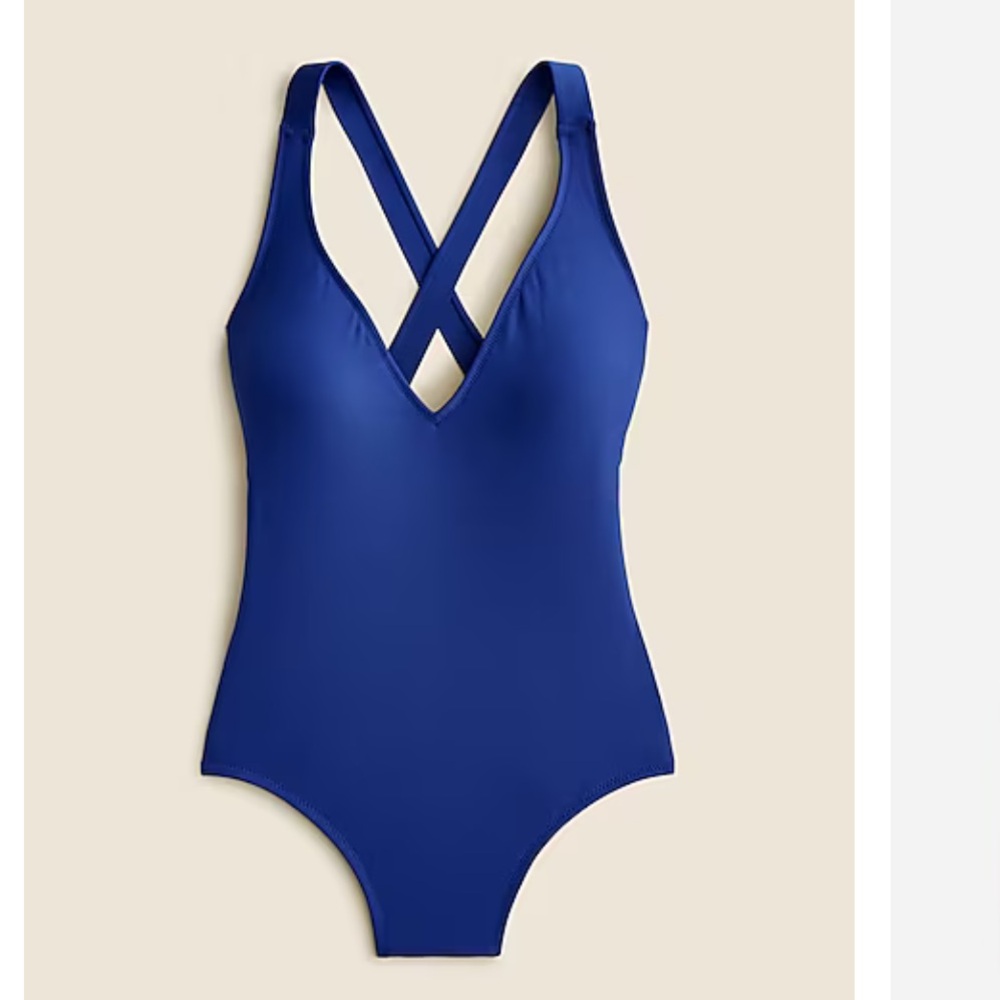 J.Crew Blue One Piece Swimsuit